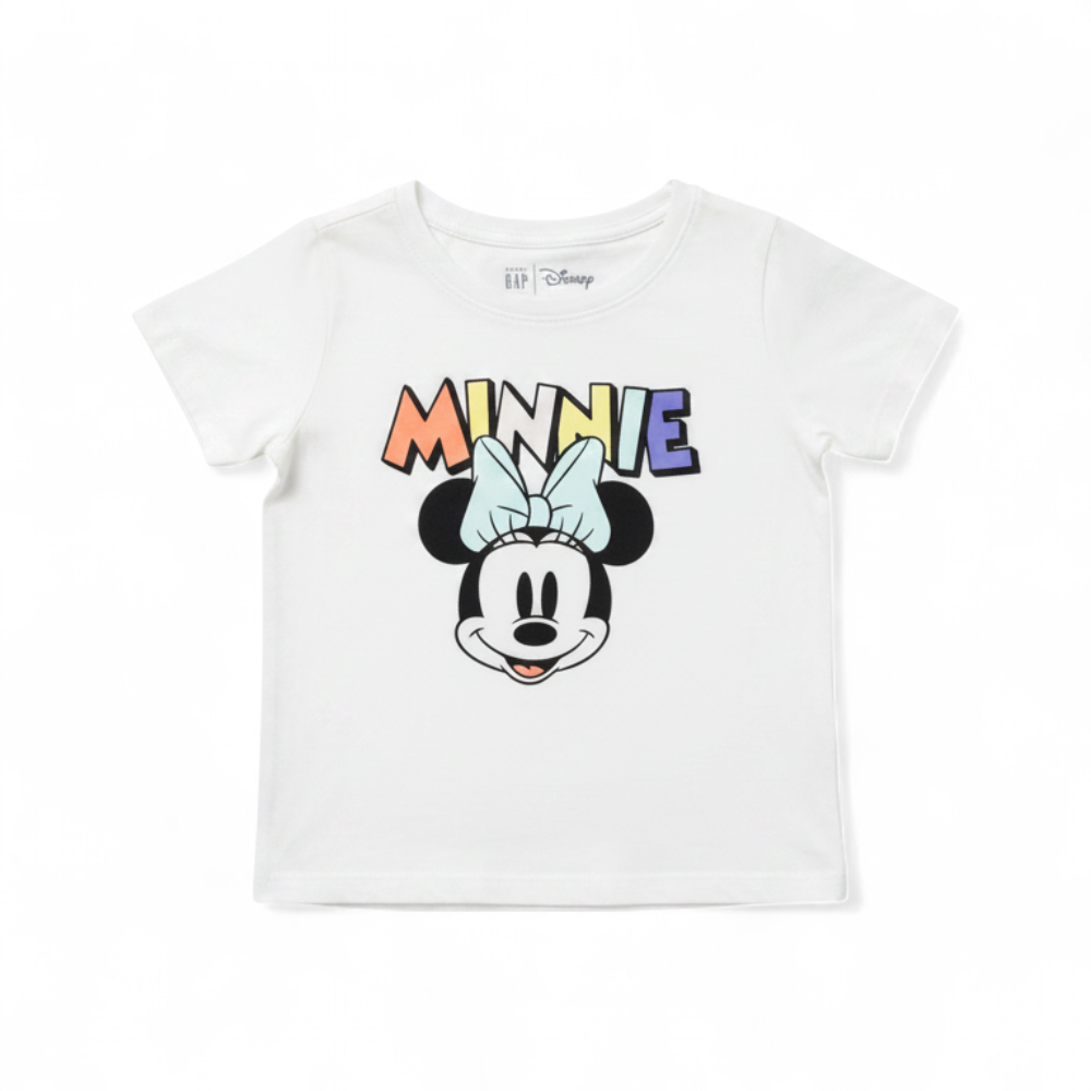White Minnie Mouse Graphic T-Shirt