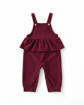 Laura Ashley Baby Red Corduroy Ruffle Jumpsuit