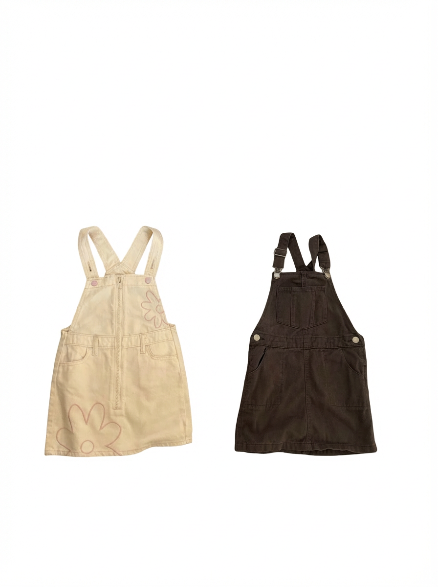 Two overall dresses - 5T and 6x