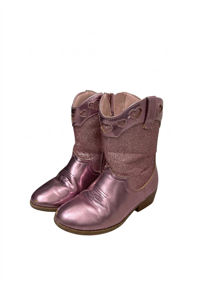 Pink sparkle cowgirl boots