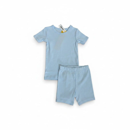 Amazon x Sofia Grainge Blue Ribbed Short Pajama Set — 24M