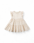 Strawberry Print Flutter Sleeve Dress