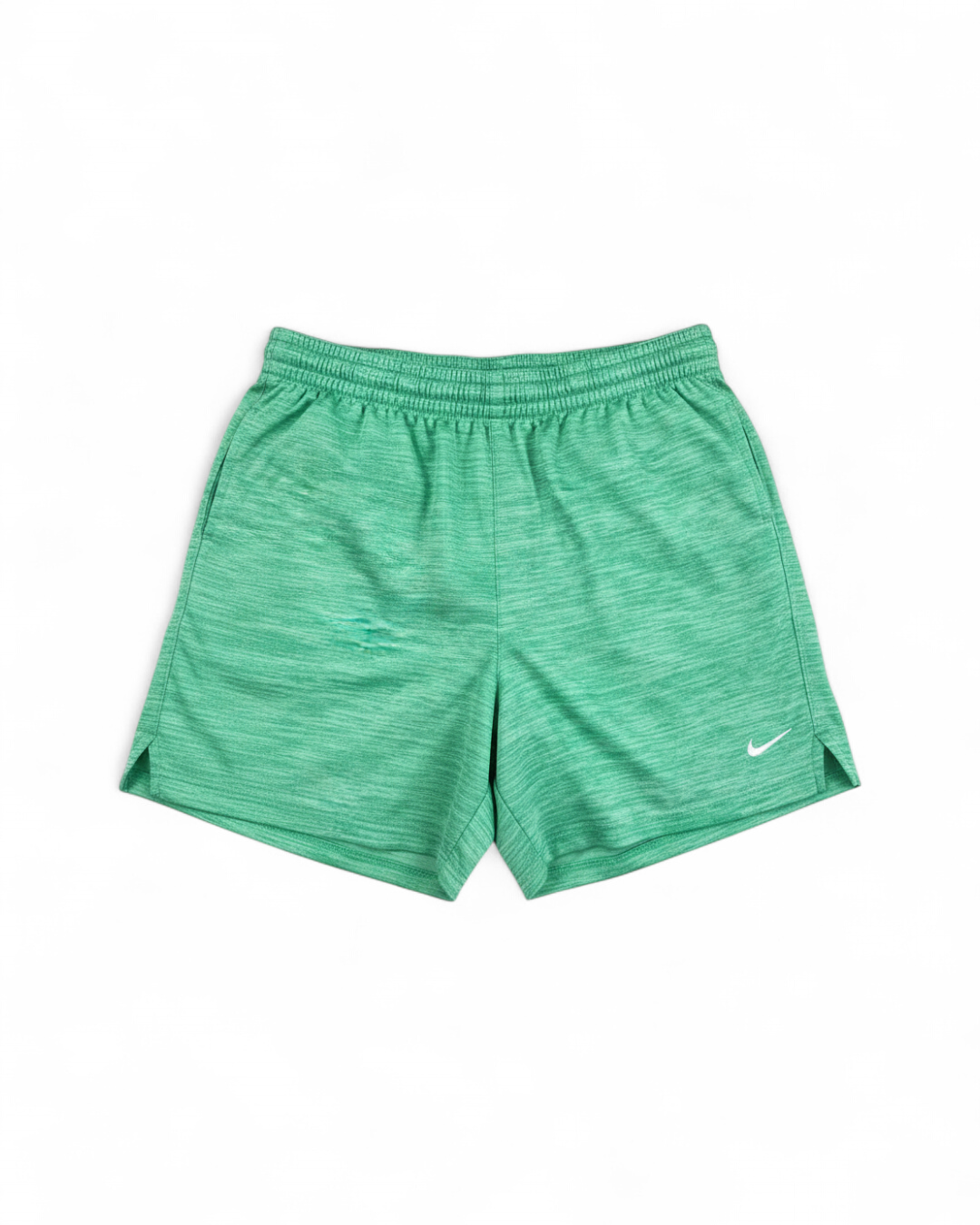 Nike Boys Green Heathered Athletic Shorts