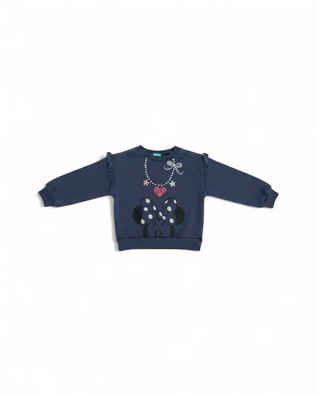 Navy Blue Minnie Mouse Ruffle Sweatshirt