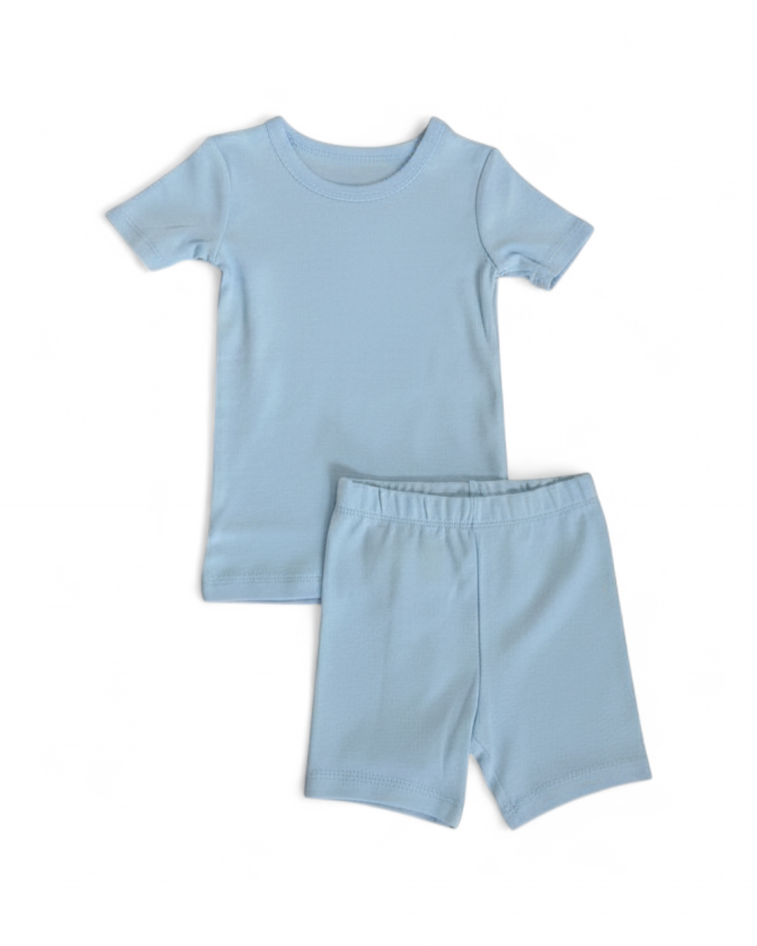 Amazon x Sofia Grainge Blue Ribbed Short Pajama Set — 24M