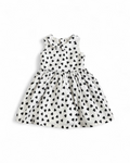 Carter's White and Black Heart Print Dress