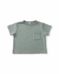 Quincy Mae Sage Constellation Pocket Tee — 3-6M