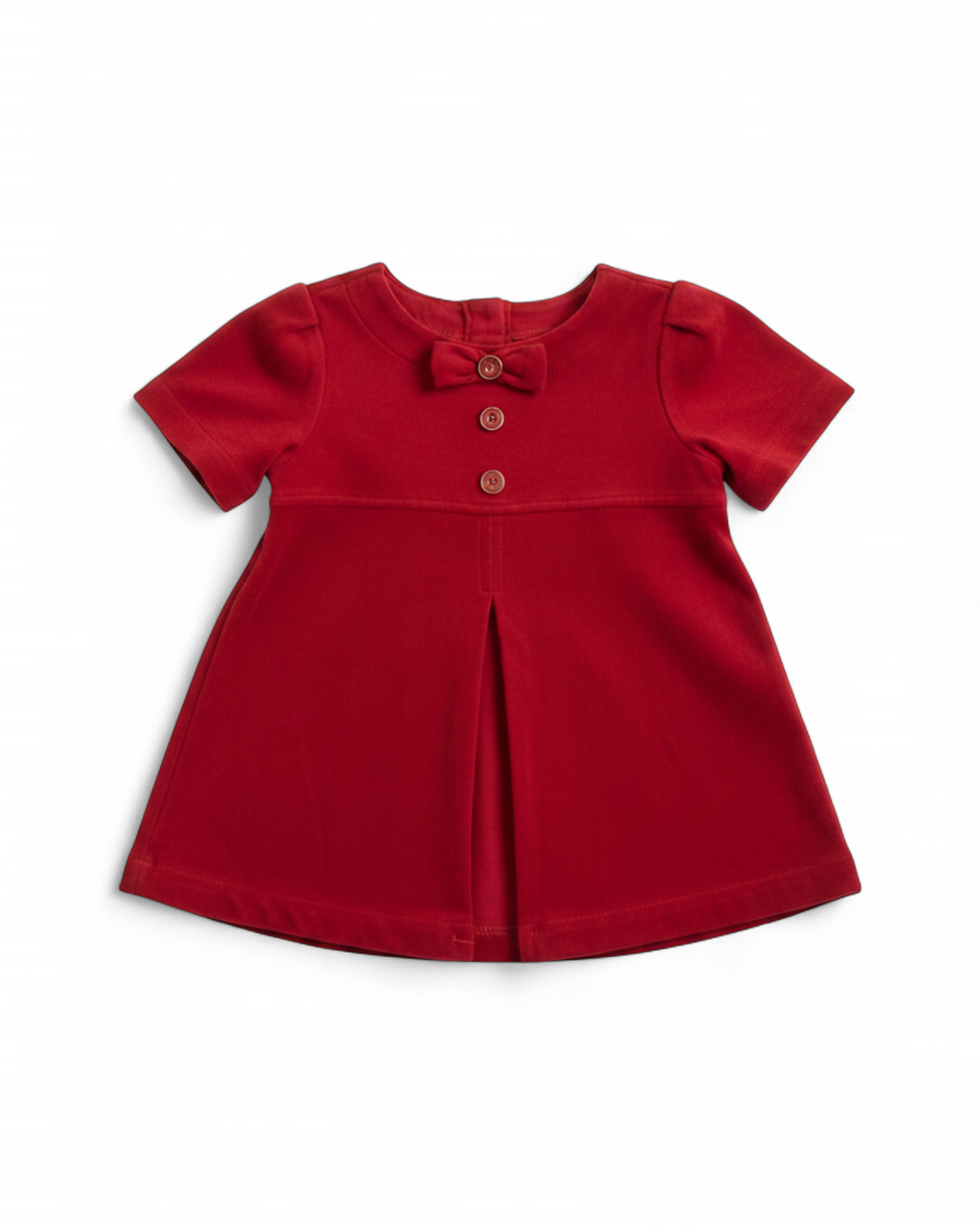 Red Velour Bow Dress