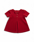 Red Velour Bow Dress