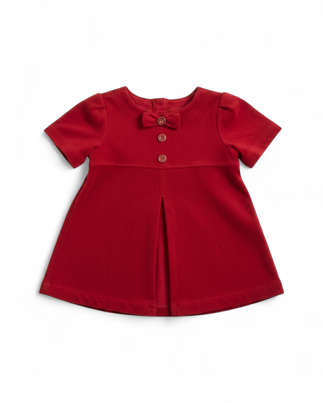Red Velour Bow Dress