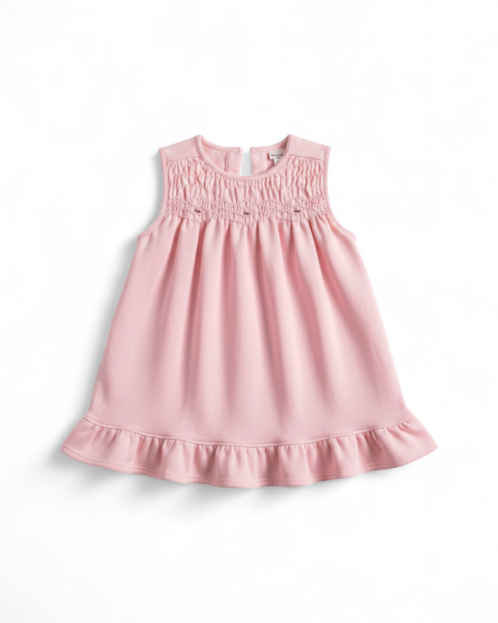 Pink Smocked Ruffle Dress