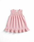 Pink Smocked Ruffle Dress
