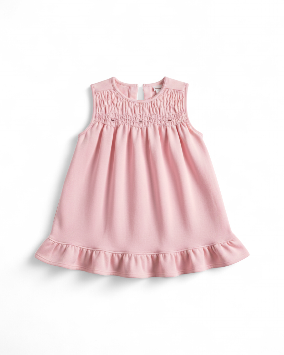 Pink Smocked Ruffle Dress