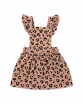 Tucker + Tate Leopard Print Corduroy Pinafore Dress