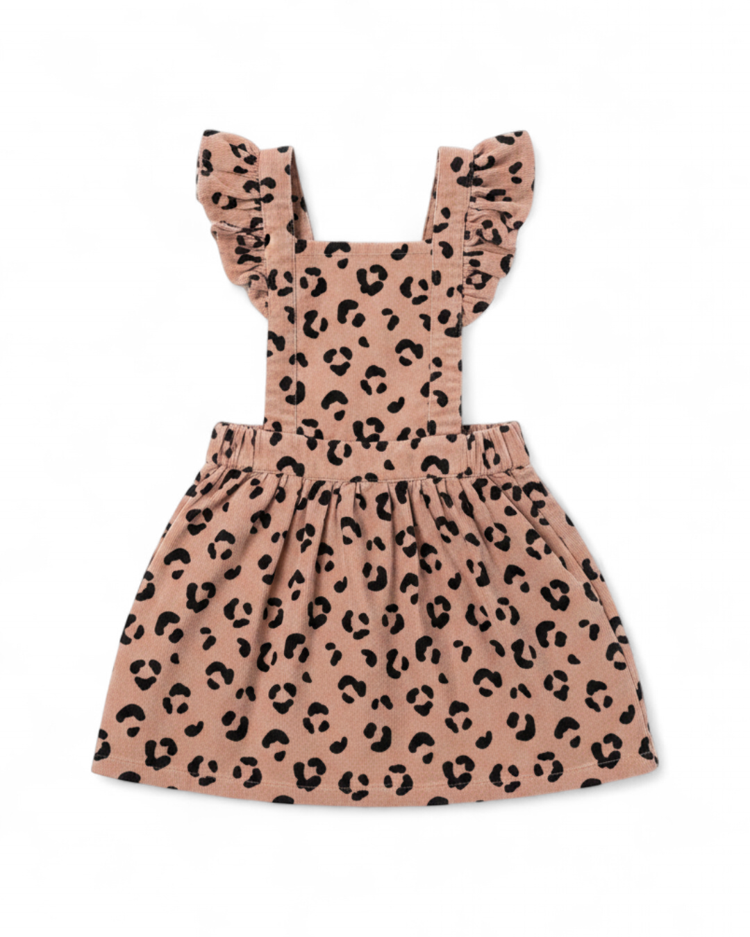 Tucker + Tate Leopard Print Corduroy Pinafore Dress