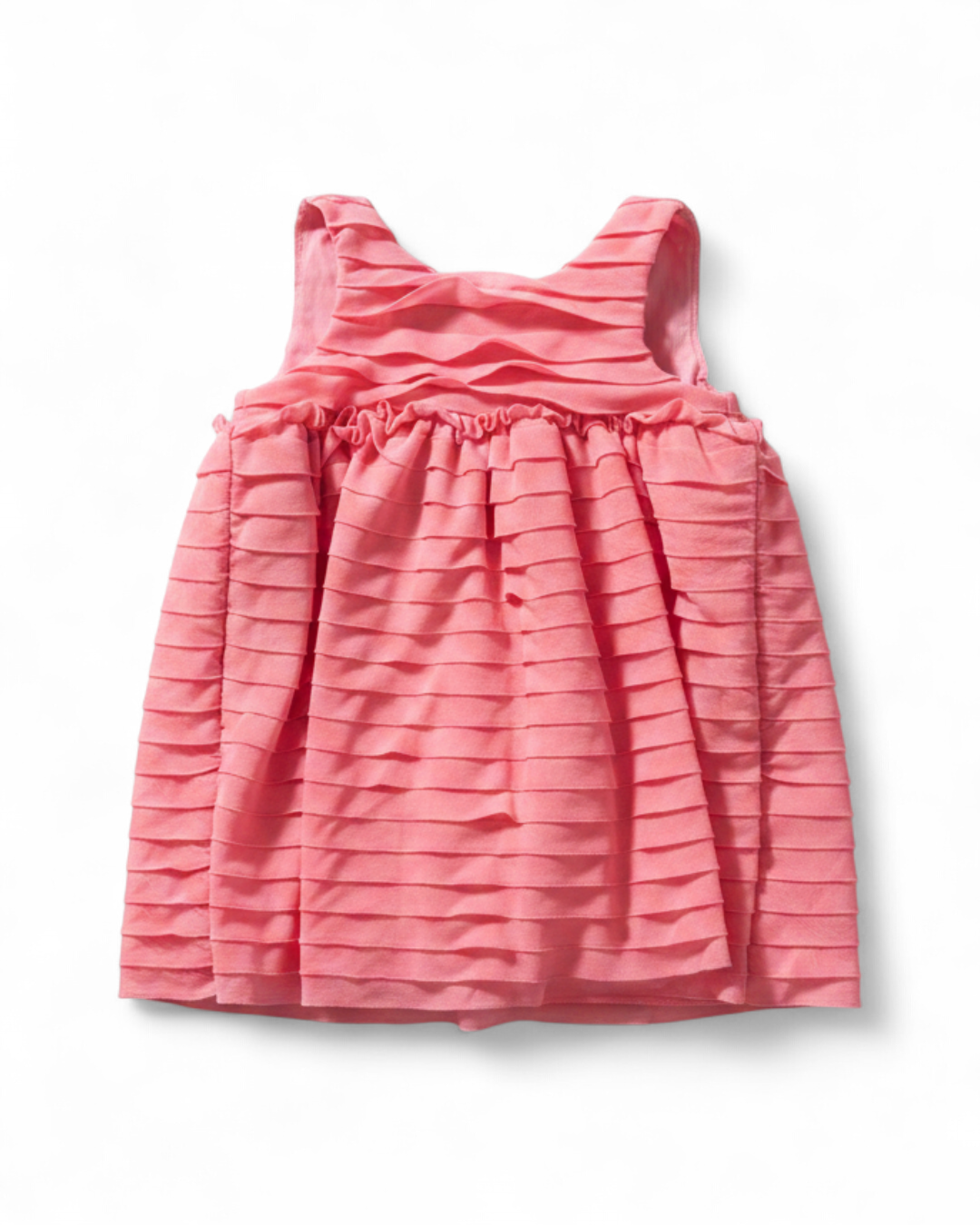 Pink Tiered Ruffle Dress