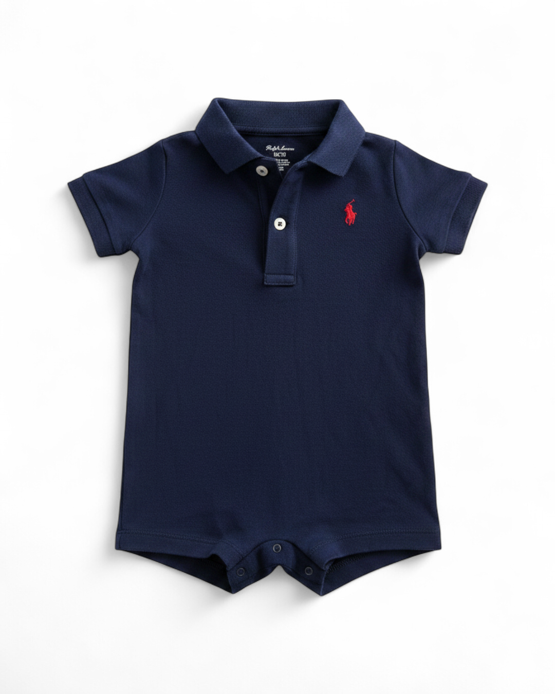 Navy Polo Romper