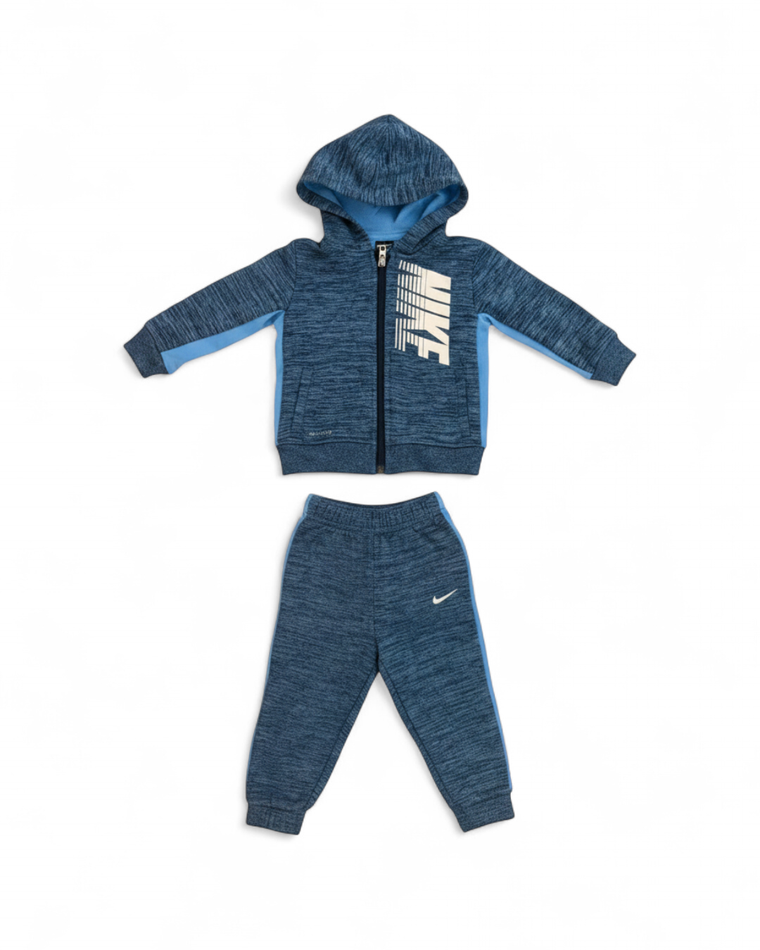 Blue Space Dye Hoodie and Pants Set
