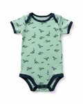 Green Short Sleeve Dinosaur Bodysuit