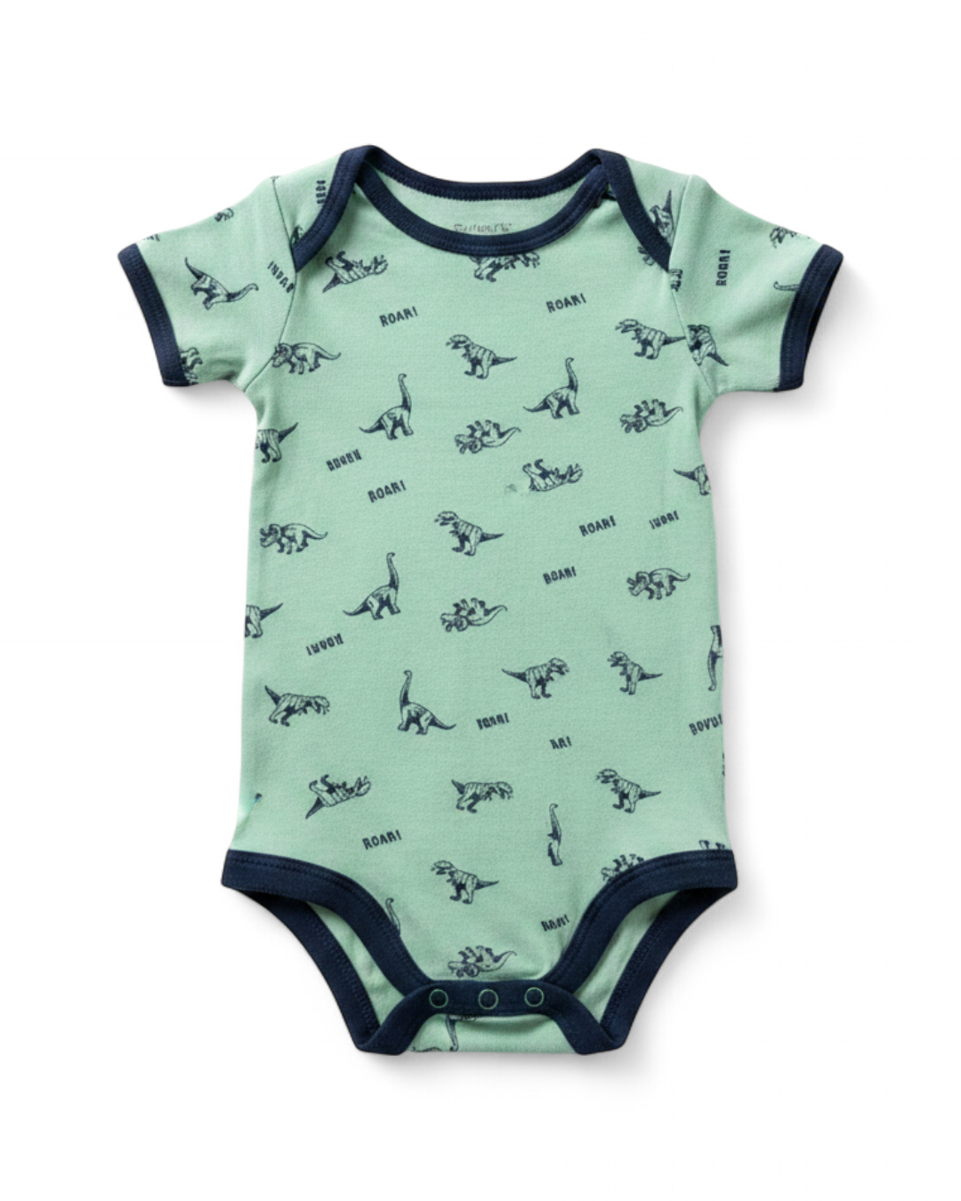 Green Short Sleeve Dinosaur Bodysuit