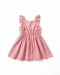 Pink Floral Ruffle Dress