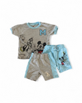 Mickey Mouse and Friends Gray and Blue T-Shirt and Shorts Set