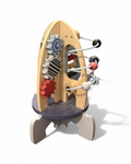 Wooden Rocket Ship Activity Toy