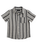 Little Bipsy Striped Short Sleeve Button Down Shirt
