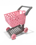 Pink and Grey Toy Shopping Cart